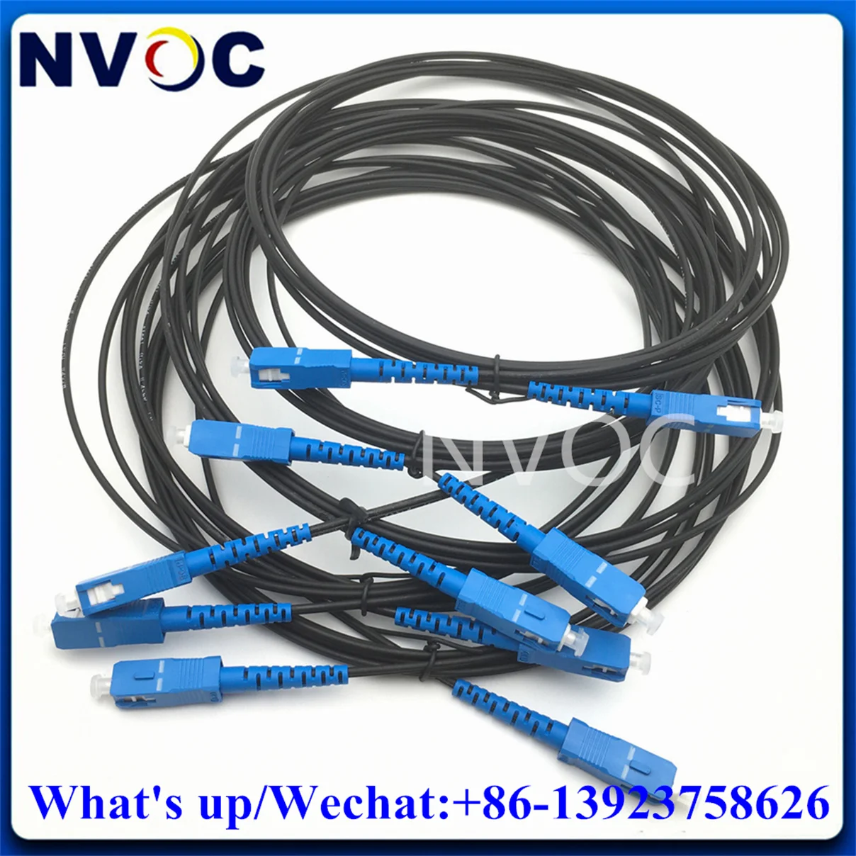 

10Pcs,3M 1Core GJYXCH FTTH Outdoor Fiber Optic Drop Cable Patch Cord SC/UPC G657A2 LSZH Jacket Simplex SM Fibre Jumper