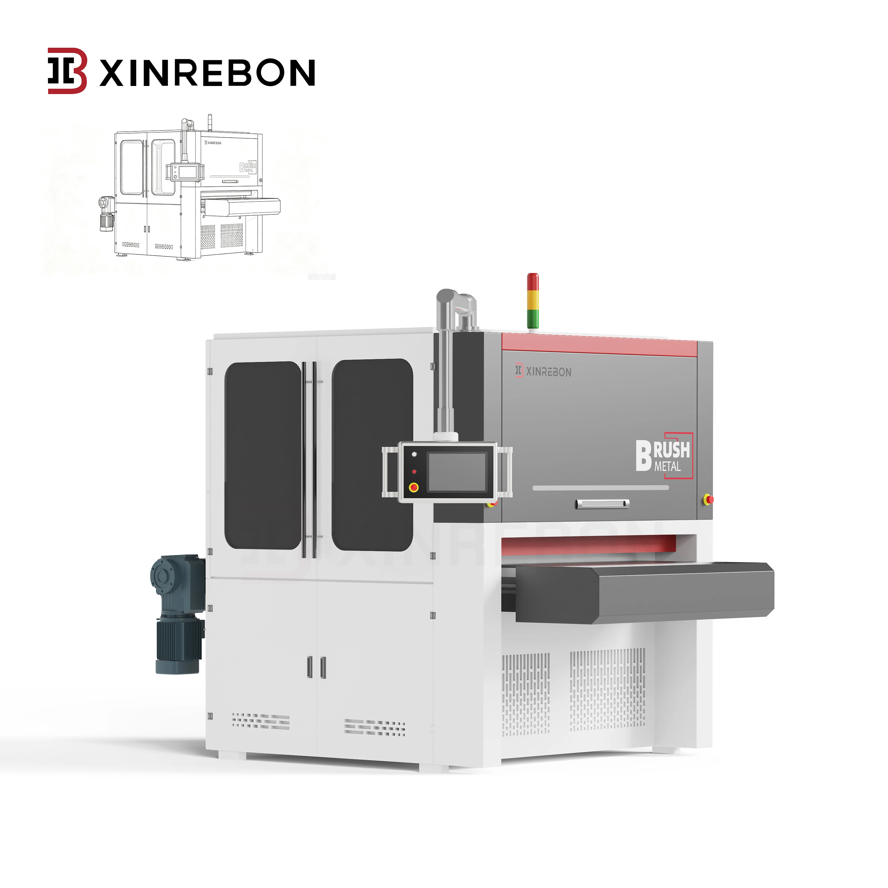 EU Standards Fully Automatic Industrial Sheet Metal Deburring Sanding Machine for Descaling Chamfering Brushing Polishing