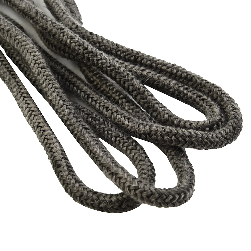 High Quality Fiberglass Rope Seal Fire Rope Easy To Use Replacement Accessories Components 2m Length Dark Grey