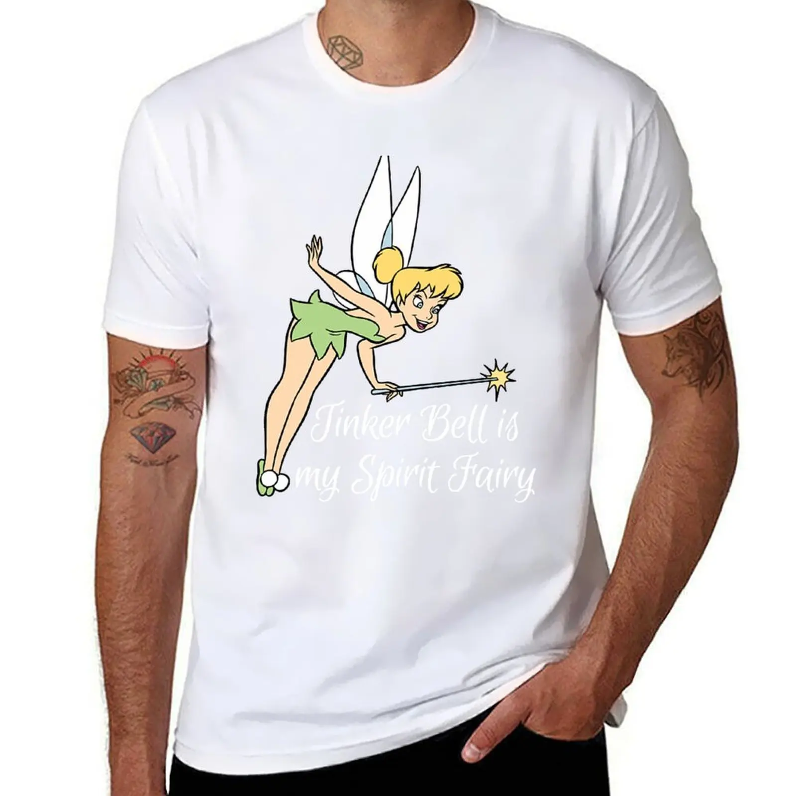 

Tink.er B.ell is my Spirit Fairy T-Shirt cotton t shirt man g man t shirts for men T-Shirt