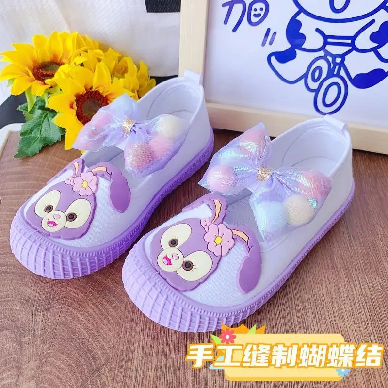 Sepatu kanvas anak taman kanak-kanak, sepatu anak putih kecil sol lembut bayi mickey mouse frozen, sepatu kanvas bersirkulasi untuk anak-anak