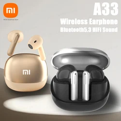 XIAOMI A33 In Ear Headphone Wireless Bluetooth5.3 Earbud 3D Surround HiFi Sound Sport Music Headset Built-in Mic For Android iOS