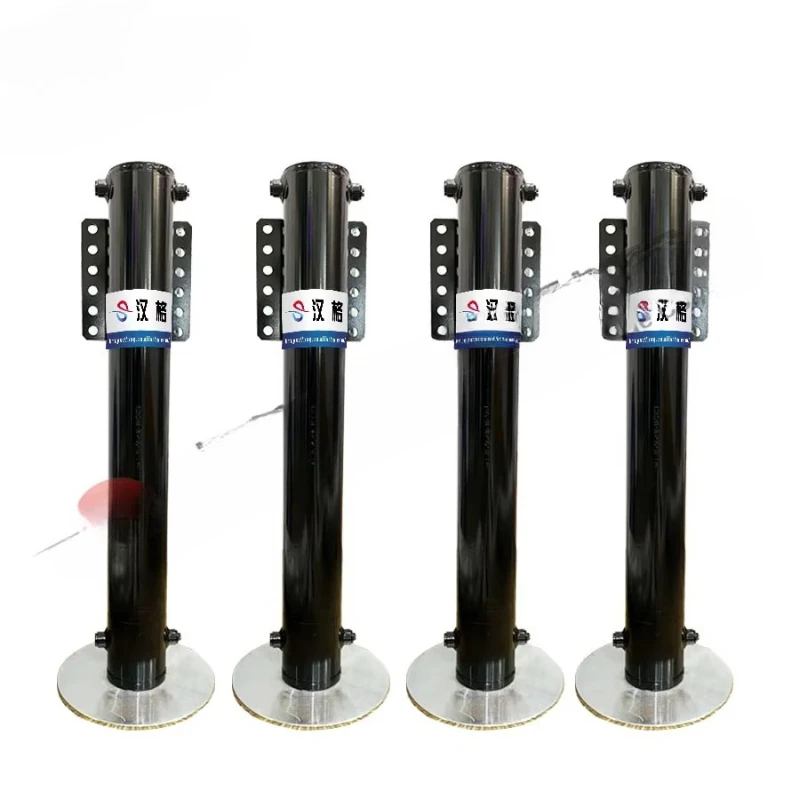 Hydraulic cylinder outriggers with 12v automatic leveling system