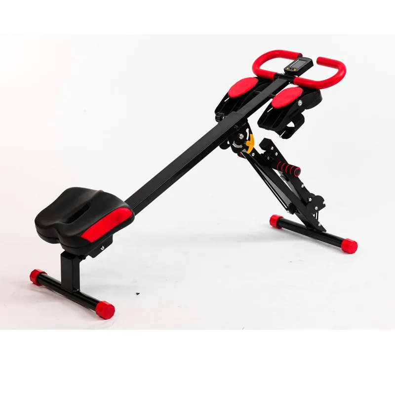 Cross‑Border Multifunctional PVC Abdominal Rower Folding Waist Trainer Roller Home Indoor Core Fitness Exercise Gear
