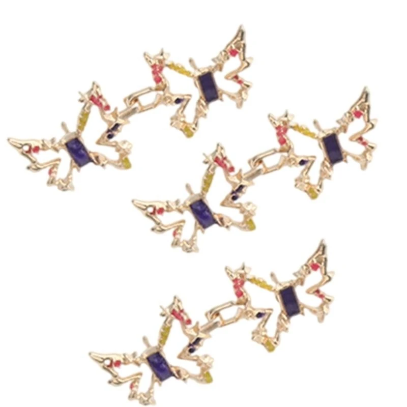 39BB Butterfly ปุ่มรัดเอวสำหรับผู้หญิงกางเกงยีนส์การยึดเอว