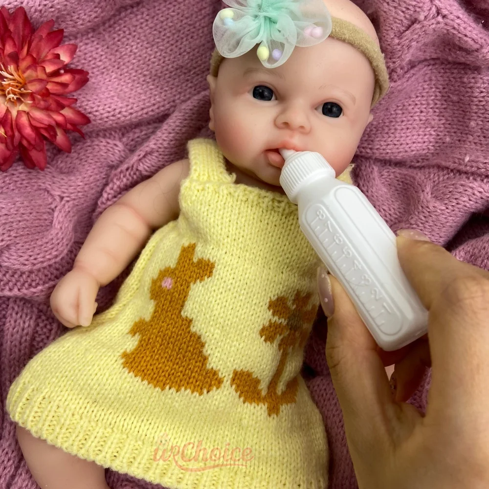12Inch 30cm High Simulation Full Silicone Reborn Doll Exquisite Texture Details Soft Newborn Doll for Collectors Gift