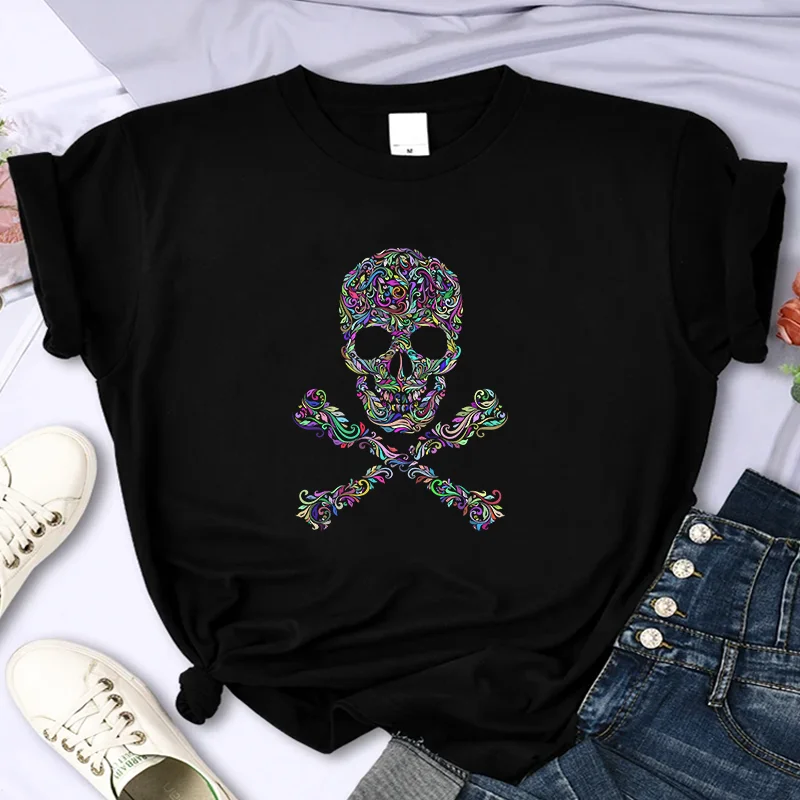 Creatività per il marchio di lusso delle donne t-shirt con stampa estiva di alta qualità 100% cotone Casual oversize Y2k manica con scollo a o