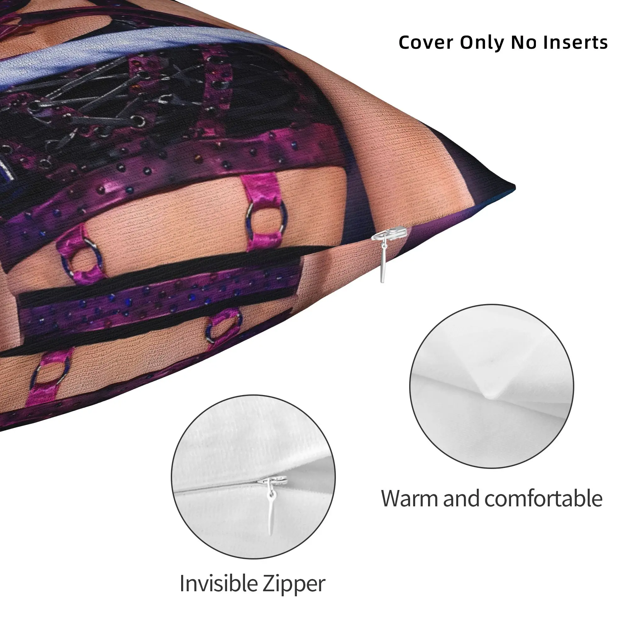 Printed Alexa Wrestler Blisses Pillowcase Fabric Cushion Cover Decor Wrestling Cool Pillow Case Cover Seater Zipper