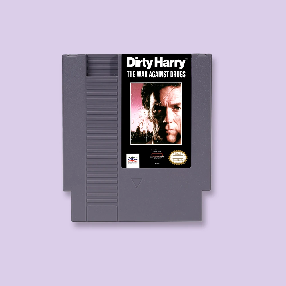 Dirty Harry - The War Against Drugs Action Game Card for NES 72 Pins 8bit Console Video Game Cartridge