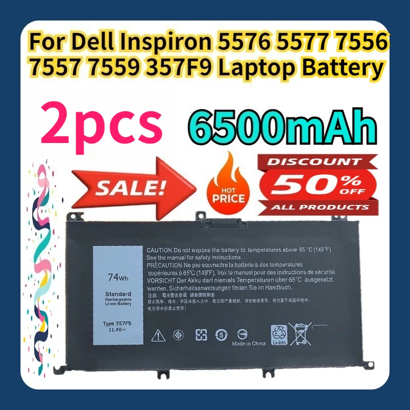 

For Dell Inspiron 5576 5577 7556 7557 7559 357F9 Laptop Battery