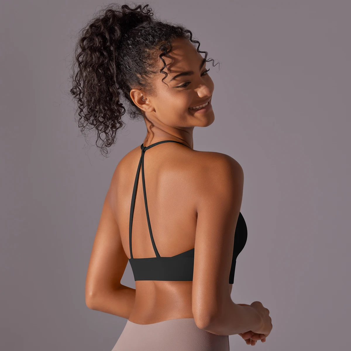 Sport-BH, weich, rückenfrei, sexy Damen-Fitness-BH, Strumpfhosen, Yoga-Weste, hohe Festigkeit, stoßfest, für Fitnessstudio, Sport-Top, Push-Up mit Brustpolster – Detail 18