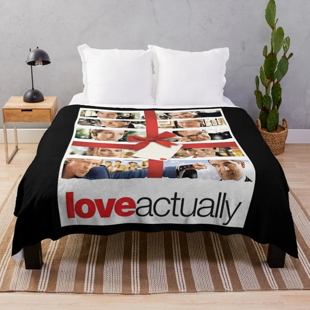 

Vintage Movie Actually Love Quotes Movie Birthday Throw Blanket Soft Plush Blanket as Housewarming Gift