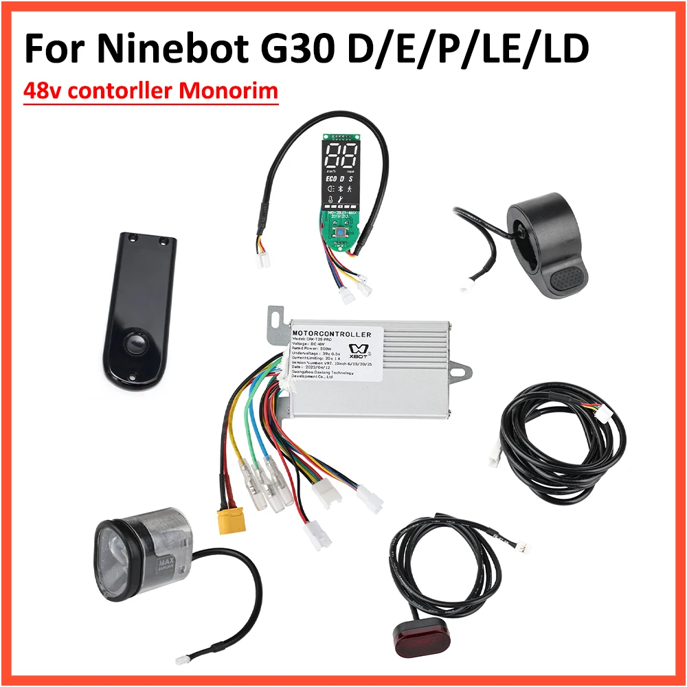 Monorim 48V Controller for Ninebot Max G30 G30L G30P G30D Electric Scooter Minirobot Headlight 48V 500W Modified Parts