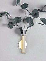 1/3PC Creative Rose Golden Vase Wall Holder Stainless Steel Flowerpot Home Wedding Decoration for Living Room Wall Mirror Vase