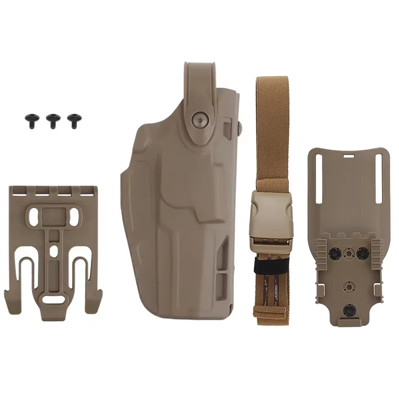 M17M18 Tactical Holster P320 Right-Hand Holster with QLS Quick Release System Thigh Adapter Suitable for Hunting Air Gun Holster view 6