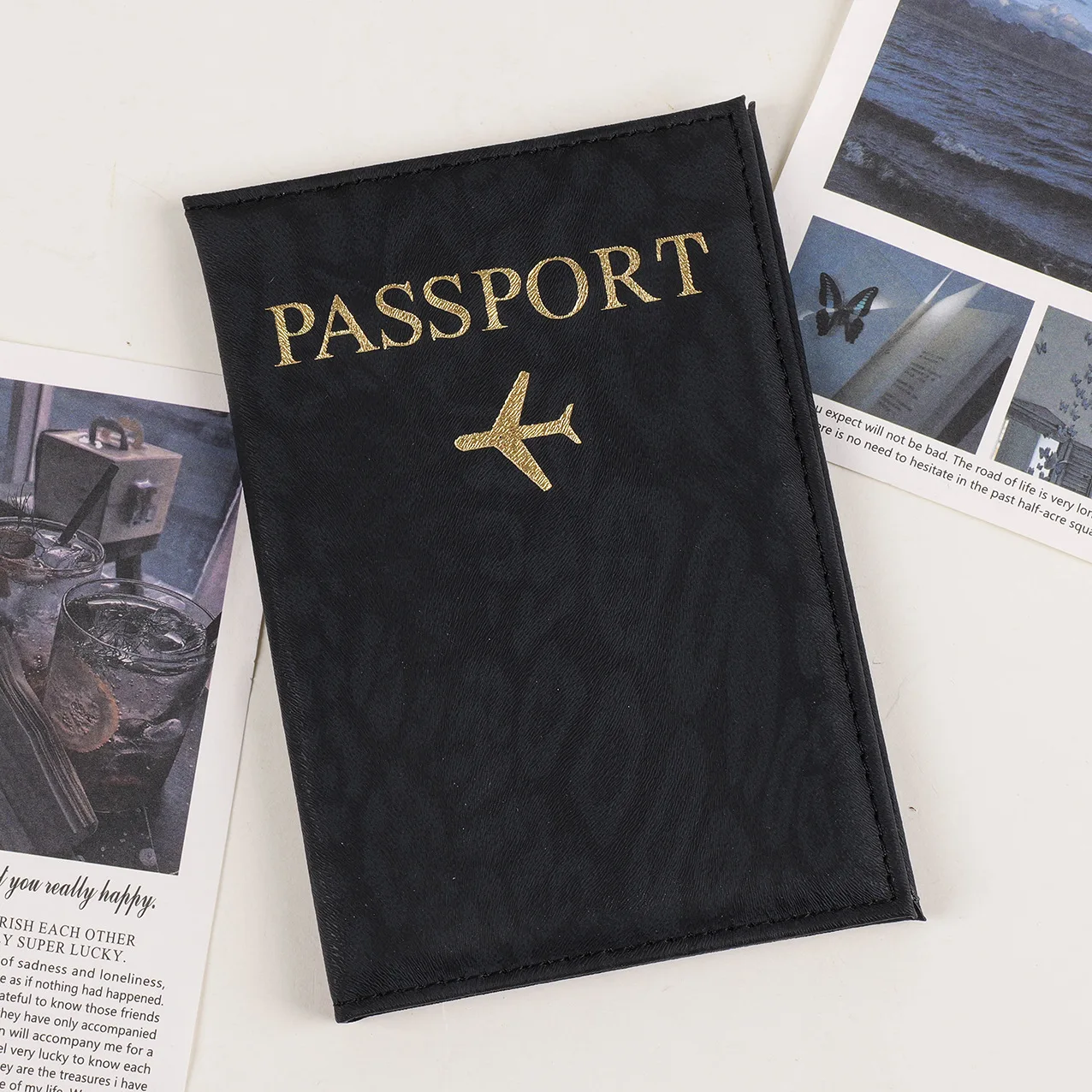 

New Travel Passport Holder Cover Case for Women Men PU Leather Card Ticket Passport Covers Holder Protective Accessories