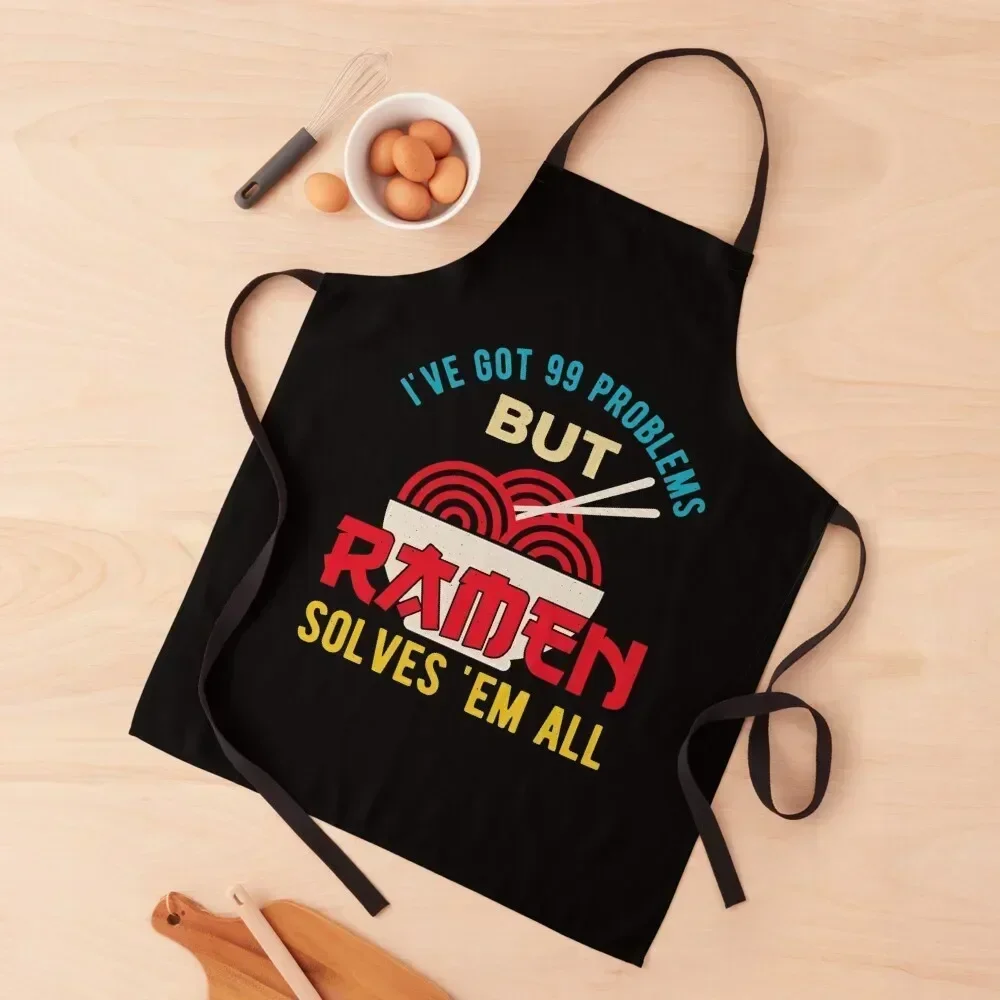 

Funny Ramen Apron bib Kitchen Front Kitchen Supplies Chef Uniform Women Apron
