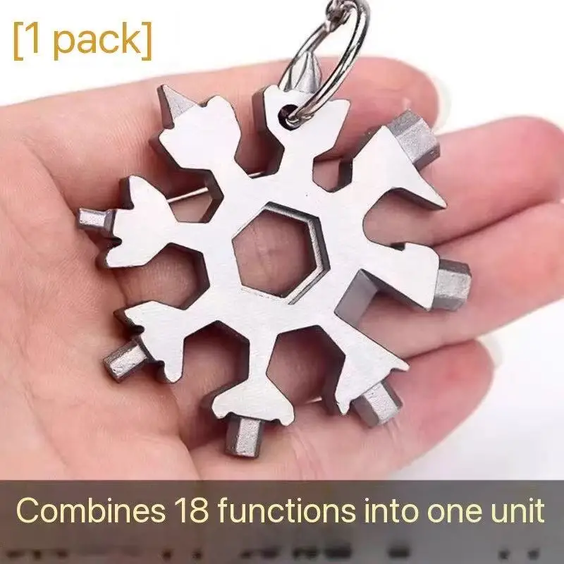متعددة الوظائف ندفة الثلج وجع المفاتيح المحمولة سداسية سميكة الكربون الصلب مثمنة أداة مفتاح ربط صغيرة عالمية