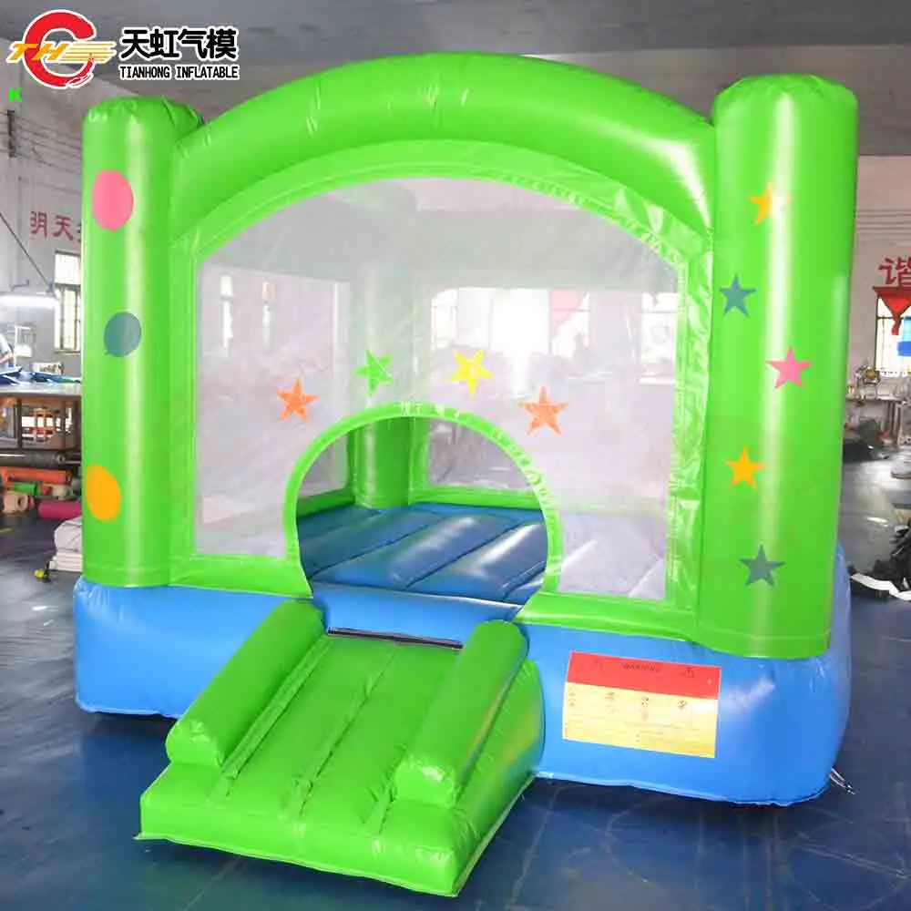 Fast Ship 13*10ft Inflatable Bouncer Castle for Kids Air Bouncy Jumper with Blower For Carnival Rental