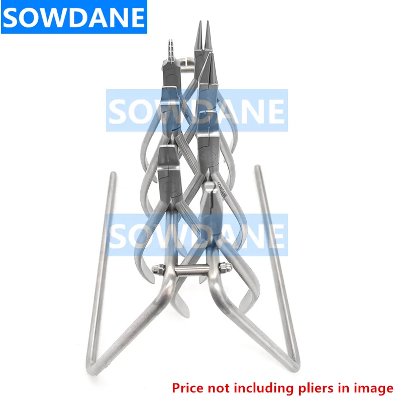 Dental Orthodontic Plier Stander Forcep Placer Scissor Holder Rack Dentistry Instrument Tool Removable type( without Plier)