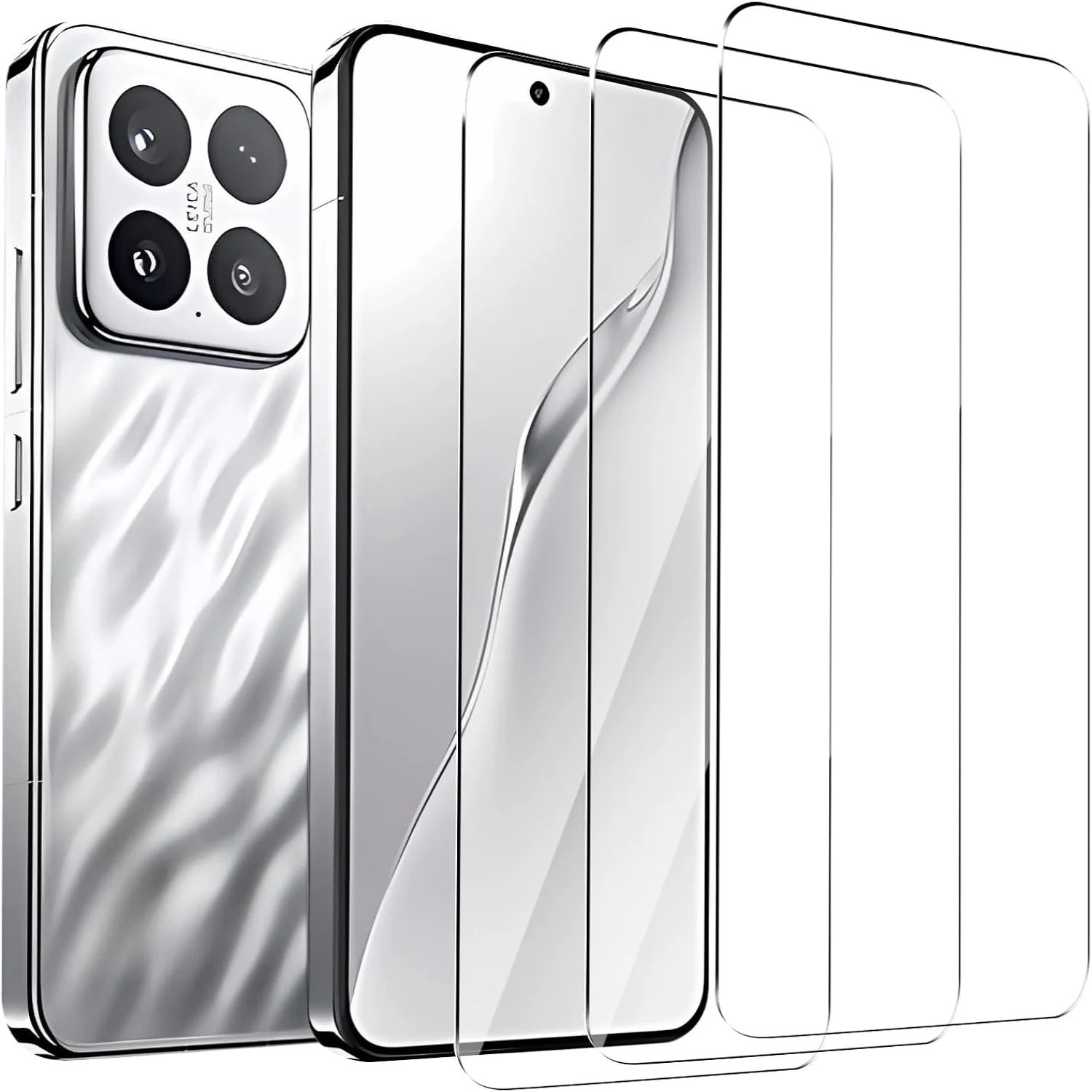 2Pcs Tempered Glass Phone Film For Xiaomi 15 13 Full Coverage,Anti Scratch, Bubble Free, Easy to install