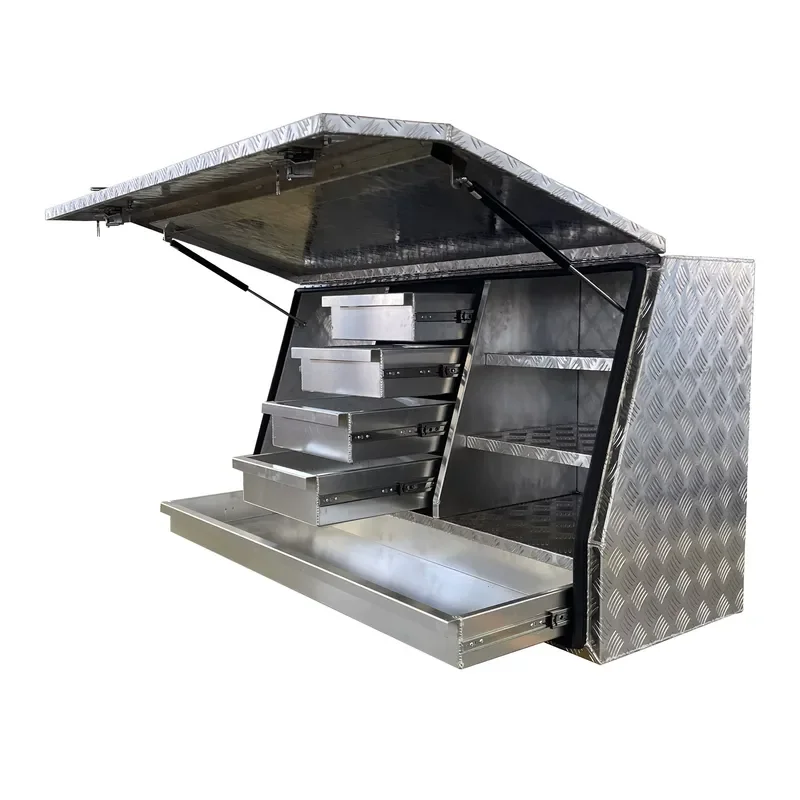 3 Drawers Heavy Duty Aluminium Toolbox for Sale for Ute Storage