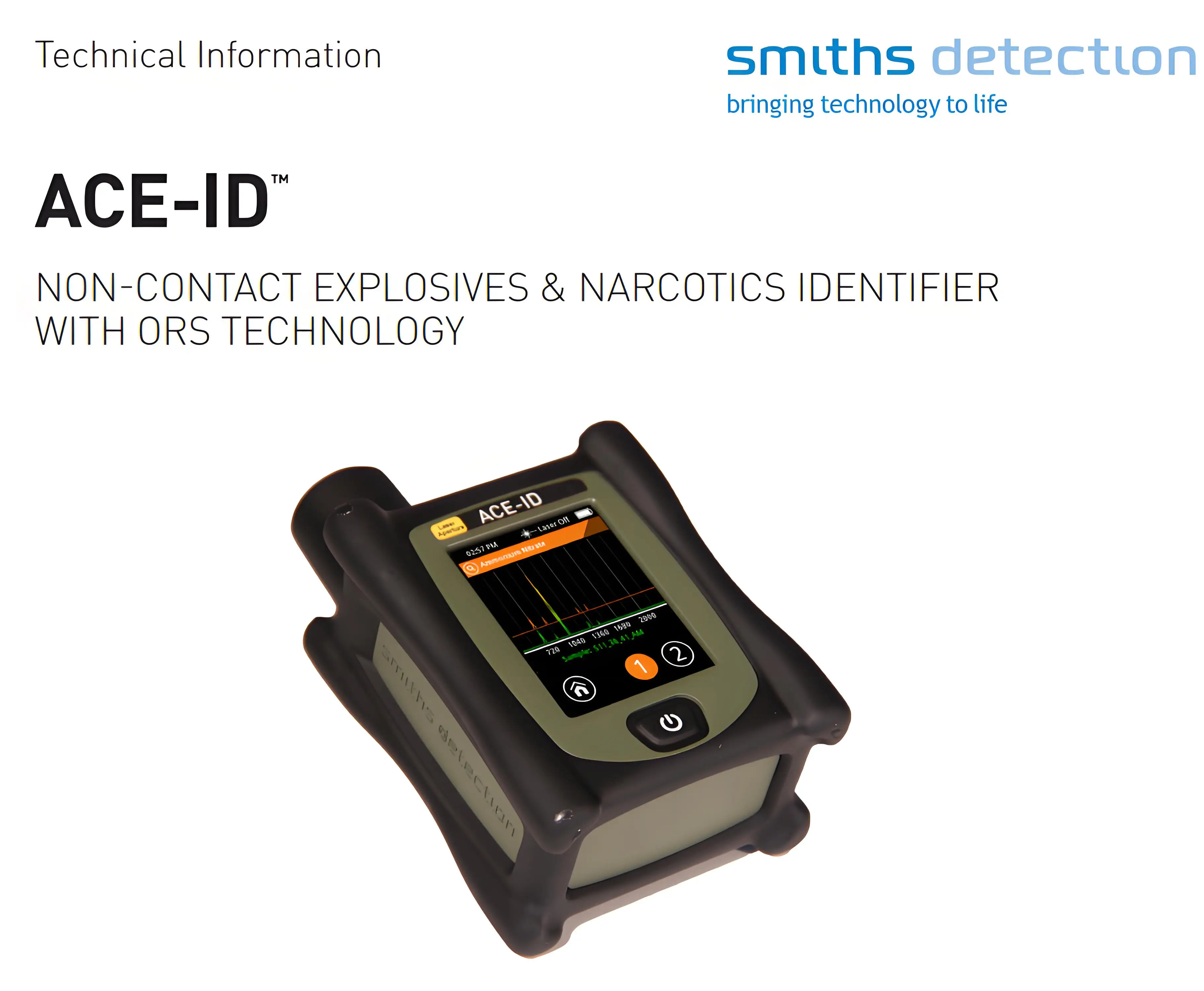 يحدد الحماية الأمنية المحمولة ACE-ID من Smiths Detection محلول مائي لمساحيق السموم والصلبات #2