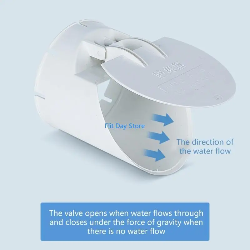 F92C PVC Drainage Pipe Floor Drains with Clamps For Bathroom Kitchen Outdoor Use