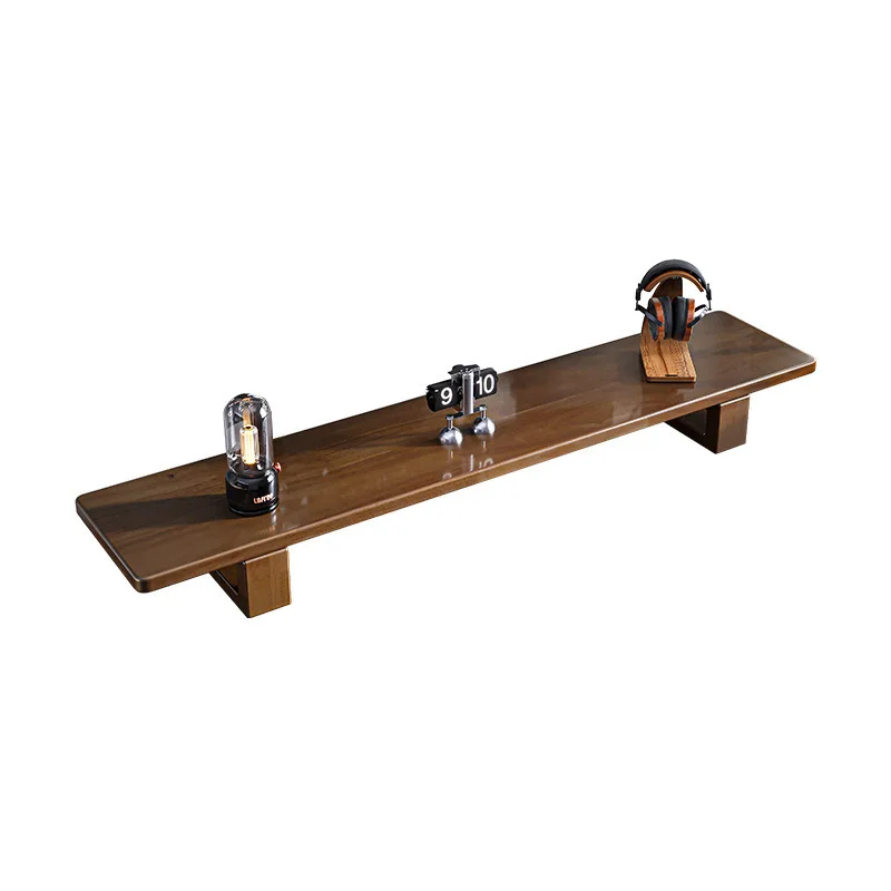 

Pine Solid Wood Computer Height Increasing Desktop Shelf Office Desktop Monitor Notebook Storage Home