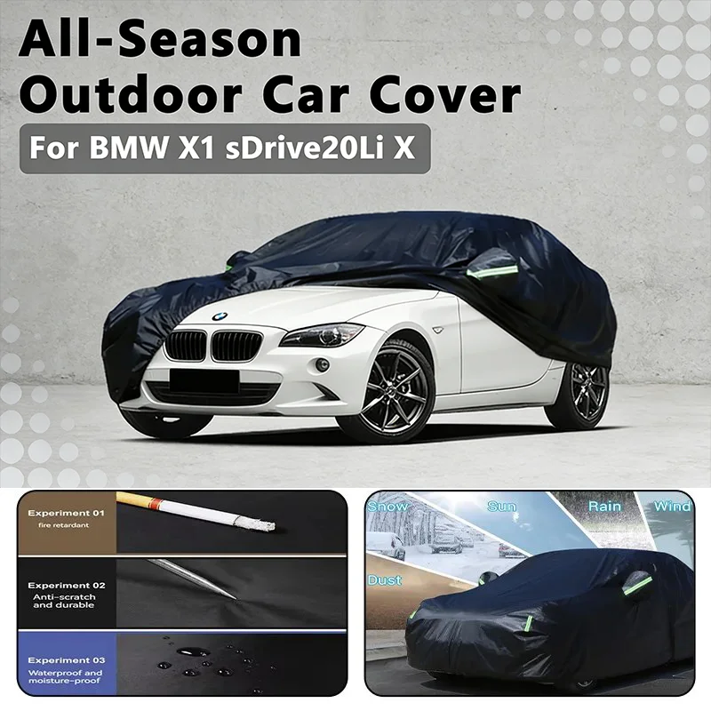 

Car covers for BMW X1 sDrive20Li X Outdoor Protection Full Car Covers Snow Cover Sunshade Waterproof Dustproof Exterior
