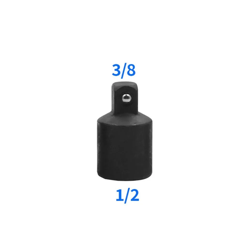 Adaptateur de Douille à Cliquet Noir, 1/4 Pouces (F) X 3/8 Pouces (M) 3/8 Pouces (F) X 1/4 Pouces (M) 35X21 Mm (H X Dia)