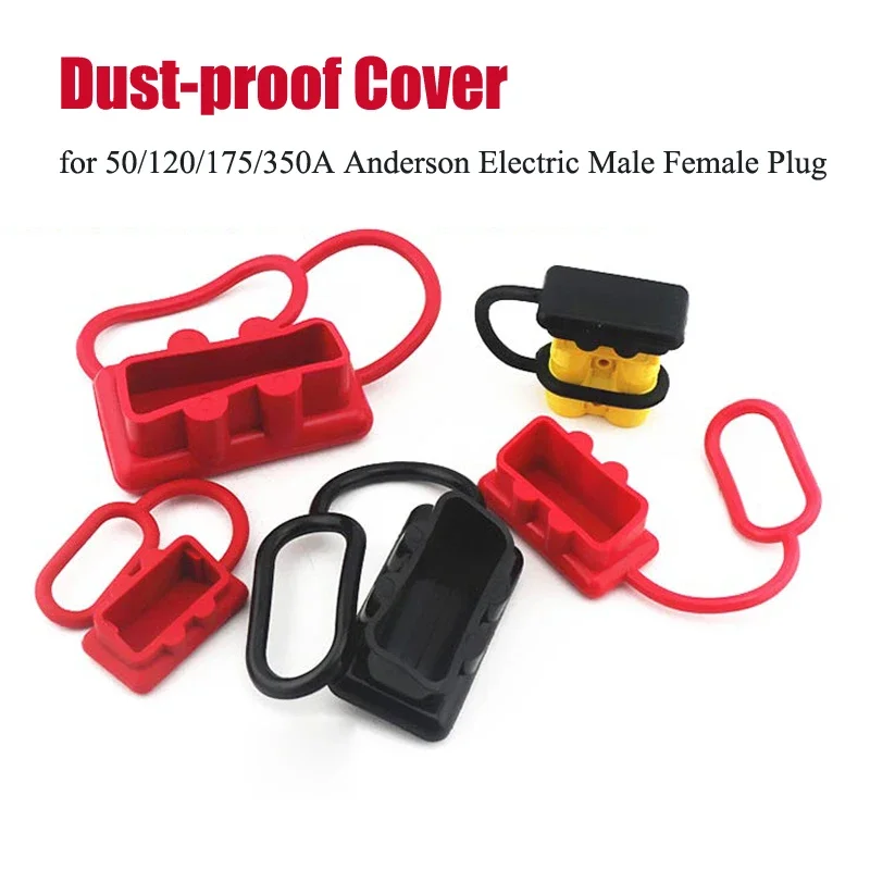 Rubber Dust Cover for 50/120/175/350A Anderson Connector Dust-proof Cap for Anderson Electric Vehicle Male Female Plug Socket