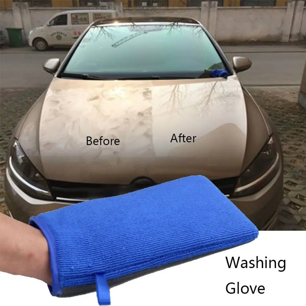 Manopla mágica para Barra de arcilla, paño de arcilla para coche, toalla de limpieza para el cuidado automático, almohadilla de esponja de microfibra, guante de lavado