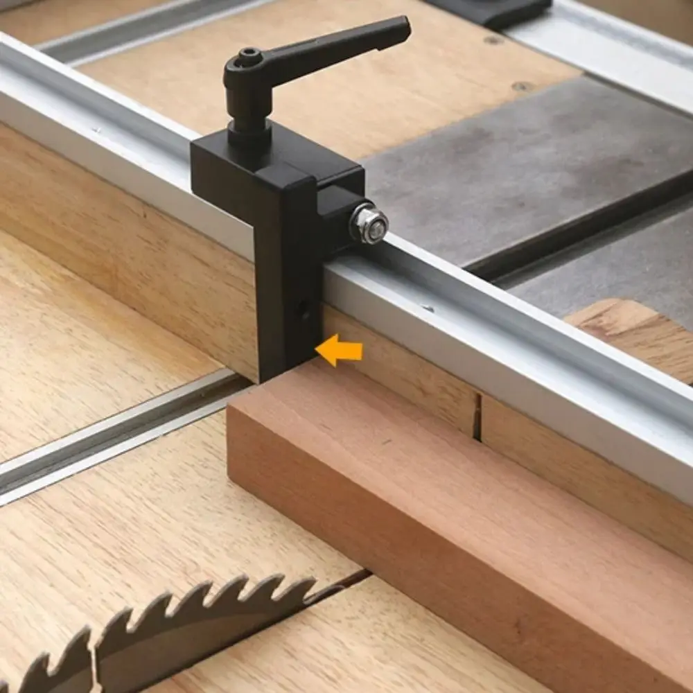 Woodworking Tools Cutting Limiting Block Professional T-Track Sliding Limiter Table Slot Stopper