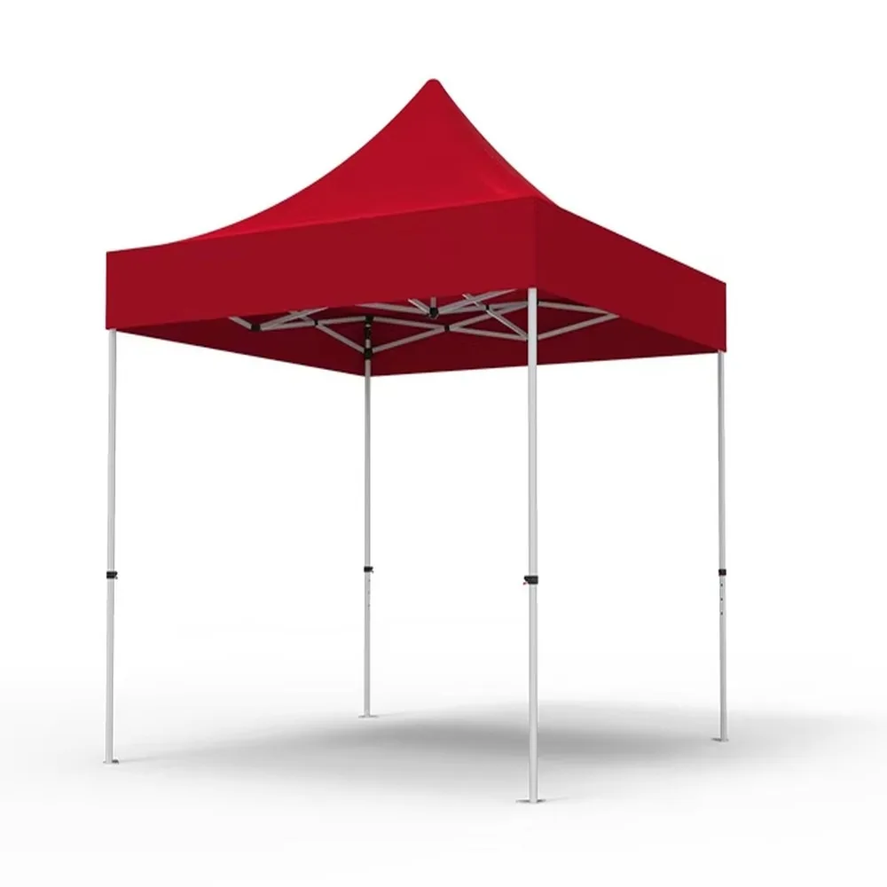 Portable 10x10 ft Pop Up Canopy Tent Waterproof UV Coated with Wheeled Carry Bag 8 Stakes 4 Ropes 4 Weight Bags Easy