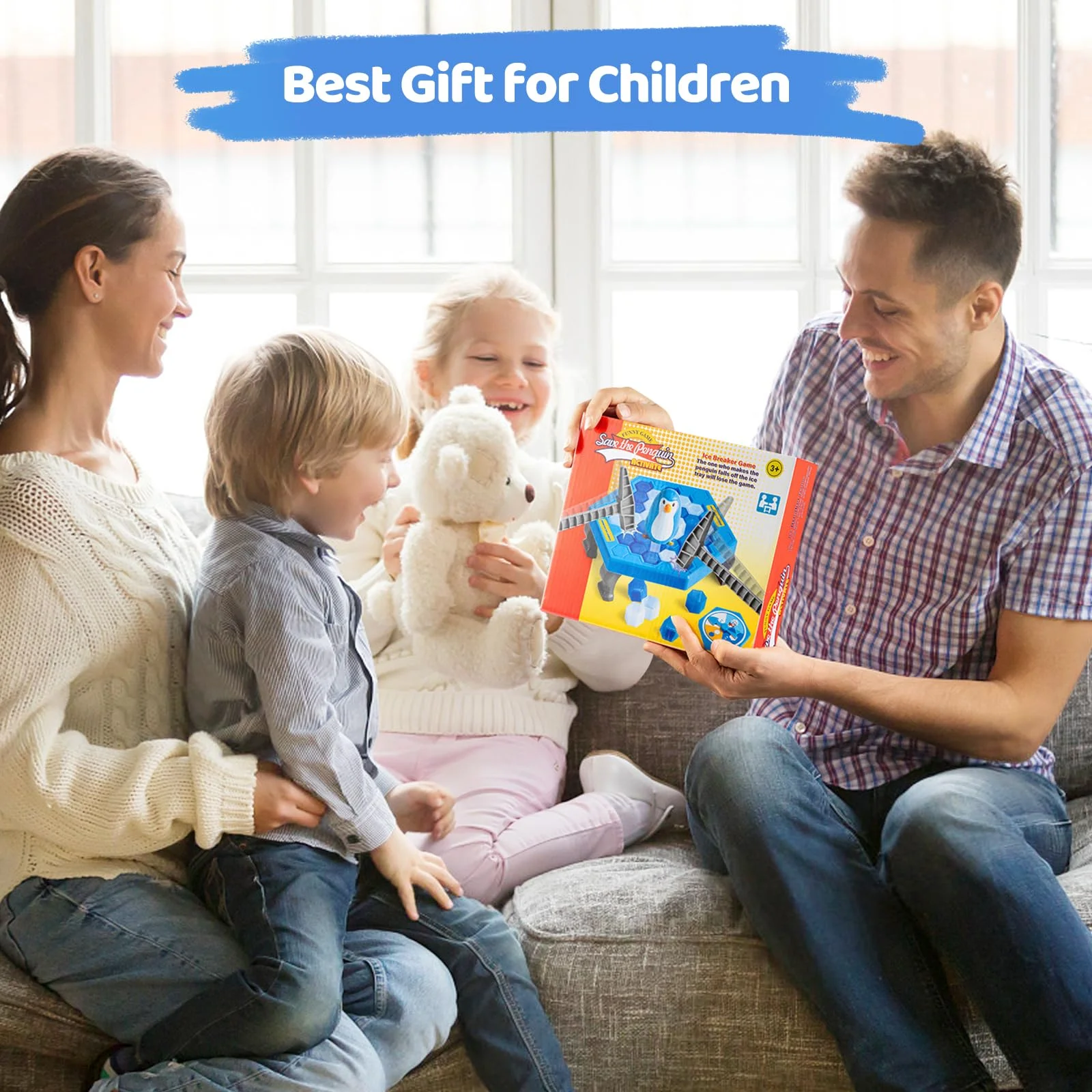 لعبة Save Penguin Ice Breaker - 30+ مكعبات ثلج، سحق وإنقاذ ممتع للأطفال من سن 3 إلى 12، فكرة عائلية وحفلات هدية (لعبة تفاعلية)