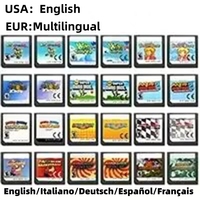 DS Games Cartridge Video Game Console Card Peach Super Bros kart Party Yoshis Island Crossing Time Basketball USA/EUR English