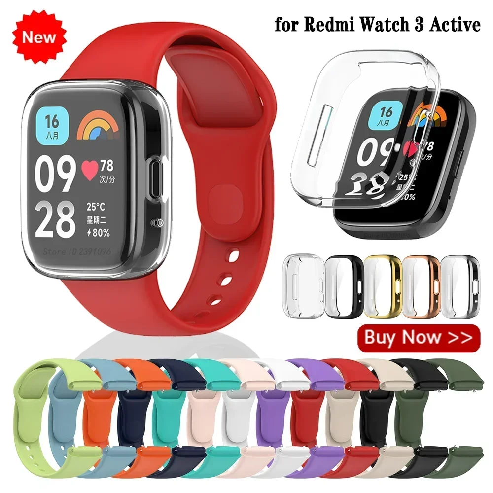 Offizielles gleiches Uhrenarmband für Redmi Watch 3, Smartwatch-Armbänder für Redmi Watch 3, aktives Ersatz-Silikonarmband