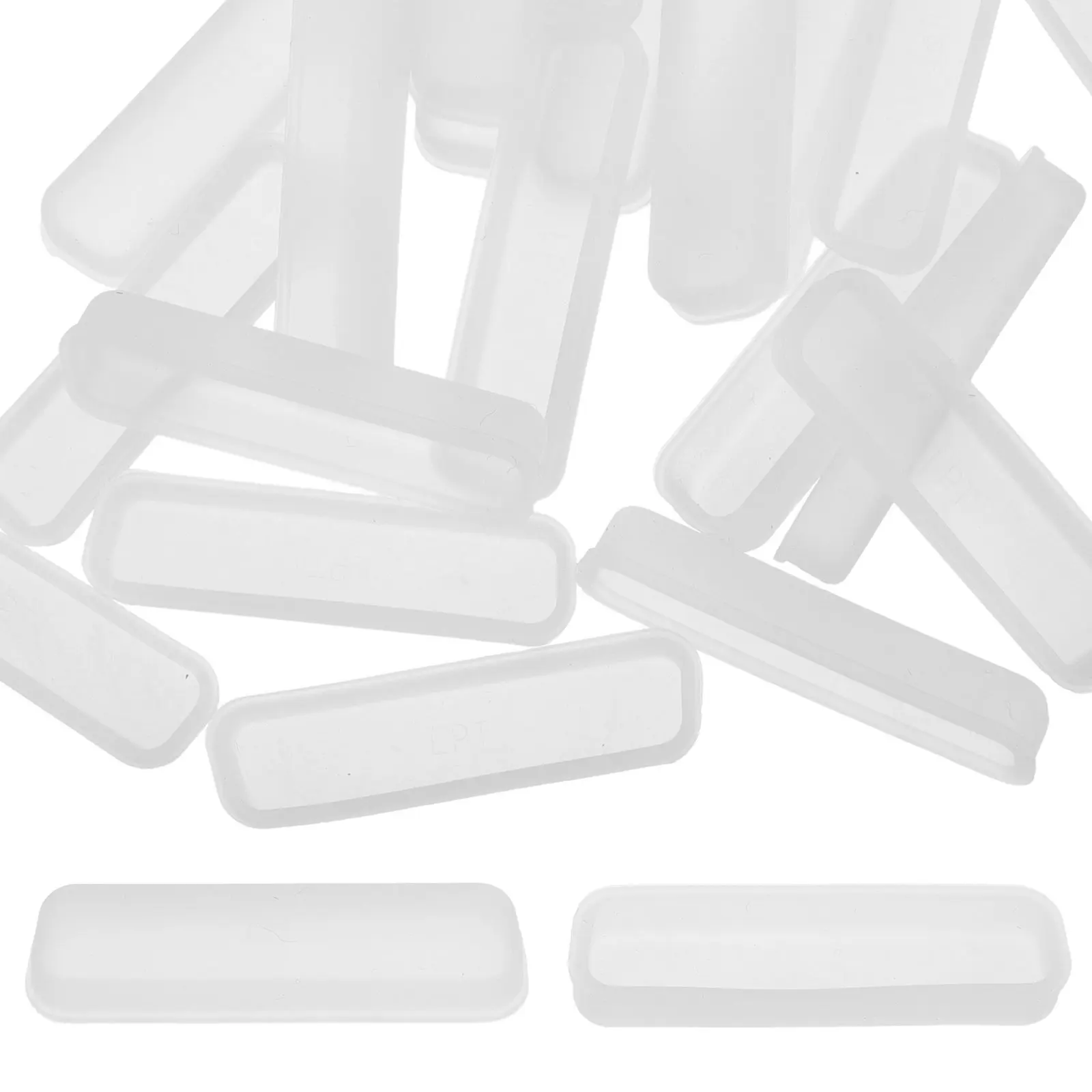 20Pcs Printer Port Protector Replacement Silicone Parallel Port Cap Flexible Printer Dust Cover Reusable Computer Interface Dust