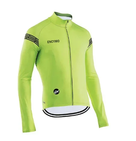 2022 Pro Team Spring Autumn Road Cycling Jersey Mens Long Sleeve Mountain Racing Bicycle Clothing Maillot Ropa ENCYMO