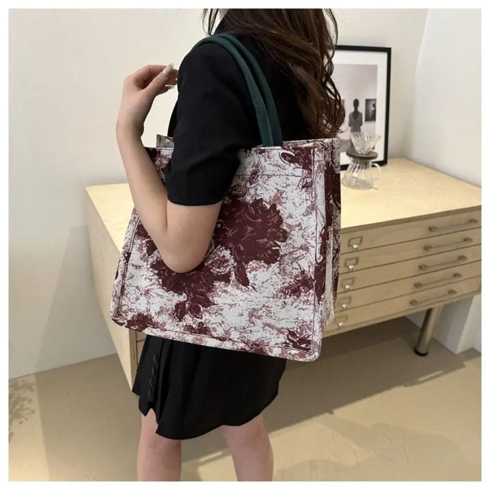 Large Capacity Tote Bag Luxury Designer Handbags For Women 2024 Printing Canvas Shoulder Bag Big Shopper Bags