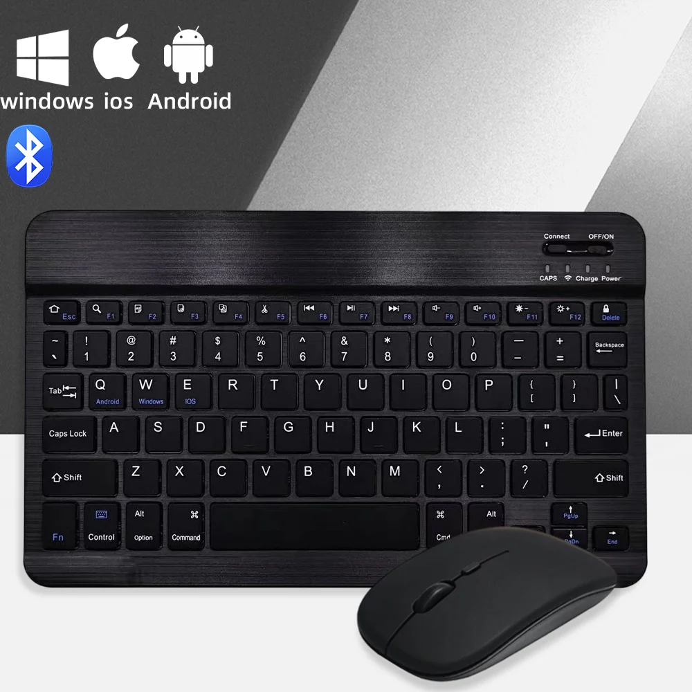 

Universal Bluetooth Keyboard Mouse Set For iPad 2025 A16 10th Gen For Apple Samsung Xiaomi Tablet Phone Wireless Keyboard