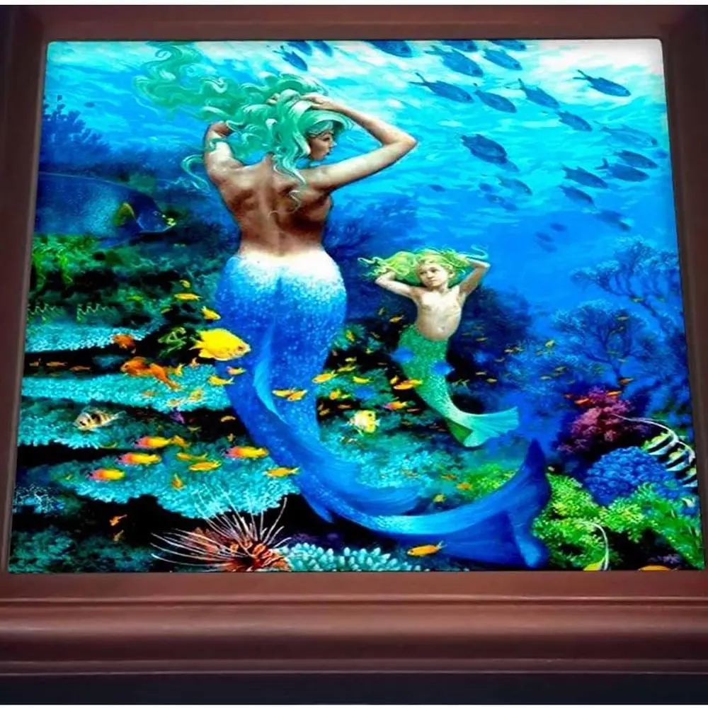 

Коричневая керамическая плитка 8x8 «Русалка»