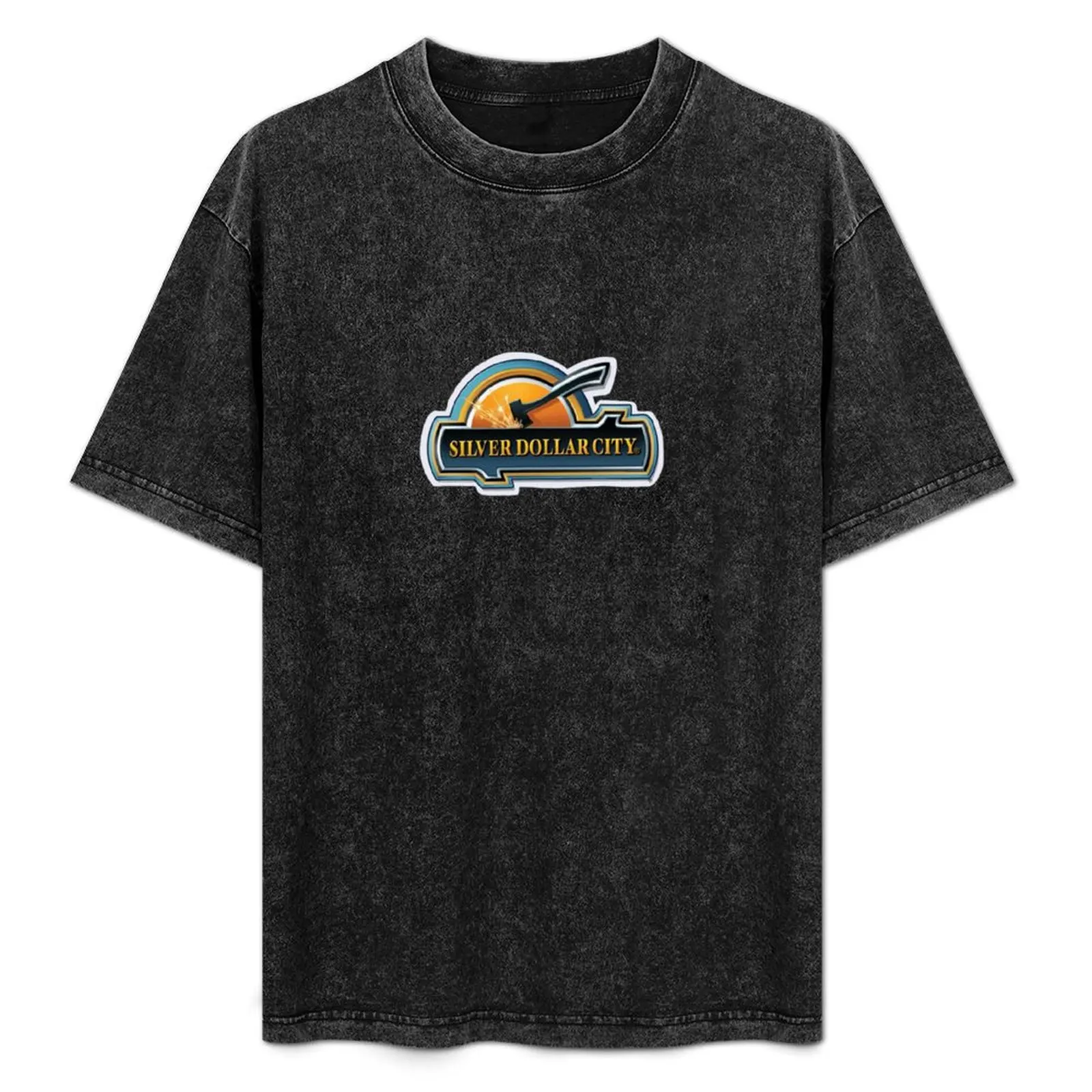 

Silver dollar city logo T-Shirt man t shirts for men t shirts for man cotton funny T-Shirt