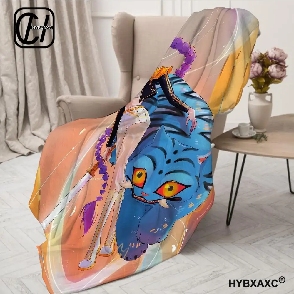 Shadow Warrior Manhwa Style Blanket, Dark Fantasy Male Character Throw Blanket, Lightweight Cozy Flannel Decor Blanket For Anime