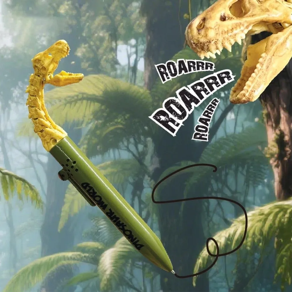 

Гелевая ручка с изображением динозавра, гладкая быстросохнущая шариковая ручка для снятия стресса, гелевая чернильная ручка, кляп, реквизит для шутки, открытая для школьного офиса