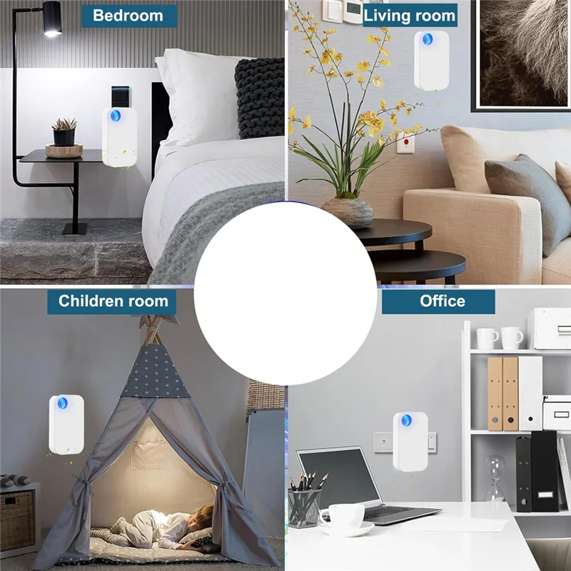 A04G- Air Purifiers For Home Plug In,Plug In Air Ionizers For Home Portable And Quiet Ionic Air Purifier , Eu Plug