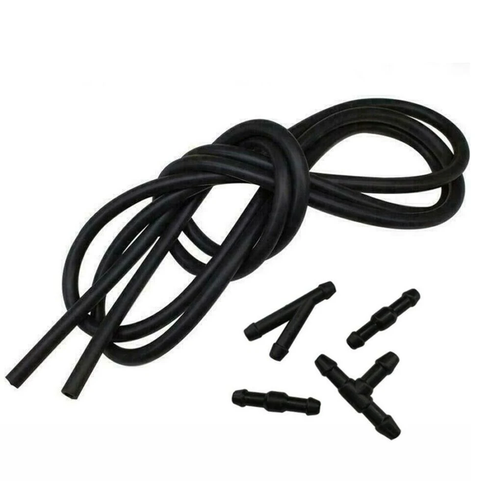 1M Car Windshield Wiper Washer Jet Tube Pipe Hose Connectors T Y Straight Type Splitter For Nozzle Pump