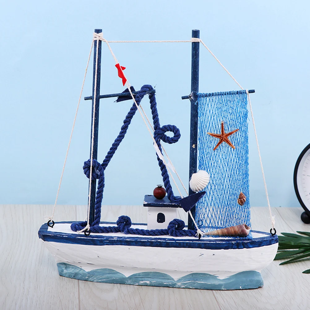 

Wooden Sailboat Decor Small Unique Craft for Sailboat Model Craft Car Home Office Bedroom Eco Friendly Wooden nament