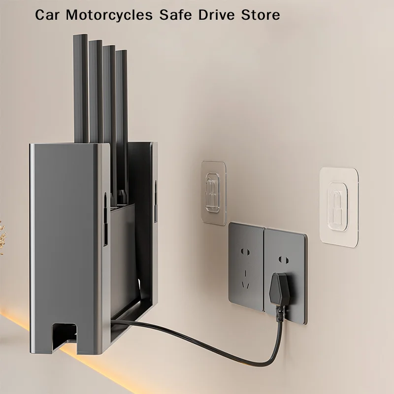 【CM】Minimalist Wireless Router Storage Box Without Drilling Wall Hanger For The Living Room WiFi Router Holder And Storage Shelf image 2